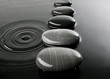 pebbles in water