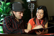 Young couple in a restaurant