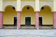 The antique architecture with arches