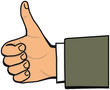 Vektor: Hand OK 1 Hand OK 1