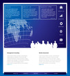 Blue website template