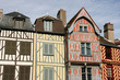 Auxerre - famous landmark, colorful street