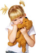 girl with puppy toy girl with puppy toy