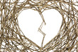 Branches in Cracked Love Shape Branches in Cracked Love Shape