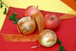 Deko Apfel und Zwiebel