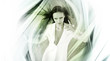 Design with beautiful futuristic girl Design with beautiful futuristic girl