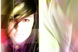 Design with beautiful futuristic girl Design with beautiful futuristic girl