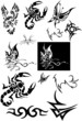 Vector black tatoo Vector black tatoo