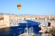 Aerial view of Marseille City and harbor