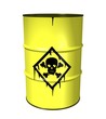Illustration: 3D illustration of a Toxic waste barrel 3D illustration of a Toxic waste barrel