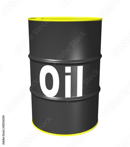 Illustration: 3D illustration of an oil barrel 3D illustration of an oil barrel
