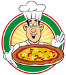 pizzaiolo souriant pizzaiolo souriant
