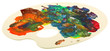 palette peintre fond blanc palette peintre fond blanc