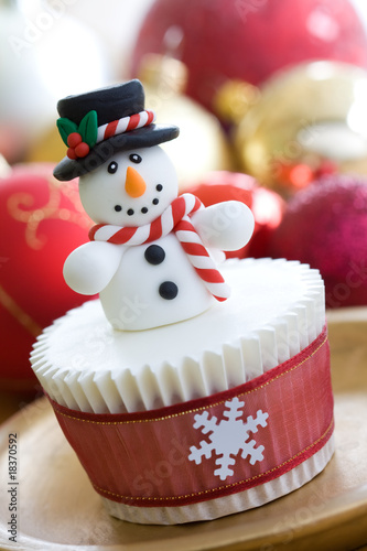 Photo: Christmas cupcake Christmas cupcake