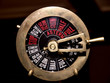 Old polished brass engine telegraph