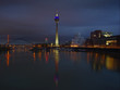 Rheinturm, abends Rheinturm, abends
