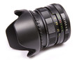 Image : old lens isolated on a white
