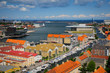 Copenhagen view from height of the bird's flight, Denmark