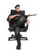 machine-gunner