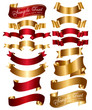Collection of red and gold tapes