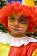 The boy wearing clown The boy wearing clown