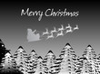 merry xmas background with reindeer , tree merry xmas background with reindeer , tree