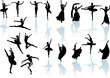 eighteen dancers with reflection eighteen dancers with reflection