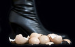 walking on egg shells
