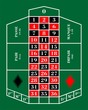 Roulette Spielfeld Grün Vektor