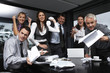 Photo: Aggressive business team Aggressive business team