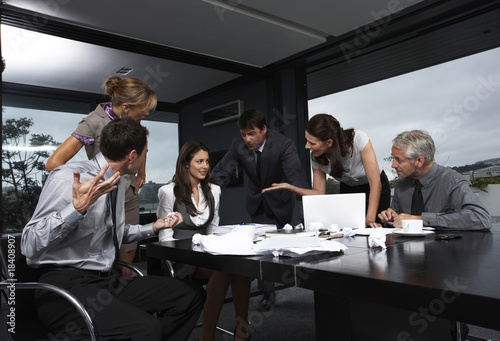 Photo: Stressed business team Stressed business team