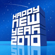Vector New year 2010. Editable. No mesh.