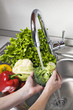 Washing vegetables