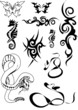 Vector black tatoo Vector black tatoo