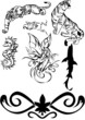 Vector black tatoo Vector black tatoo