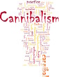 Cannibalism word cloud
