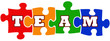 Team work concept with jigsaw puzzle