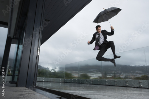 Photo: Man in the rain Man in the rain