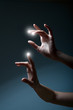 fingers pressing a touchscreen
