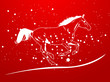 horse vector on christmas