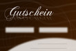 Gutschein in der Trendfarbe Braun
