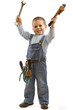 Little construction boy
