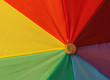 Umbrella in rainbow colors
