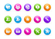 Rainbow Icons // Internet & Blogg