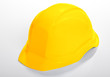 casque de chantier jaune