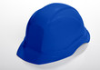 casque de chantier bleu