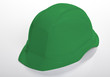 casque de chantier vert