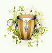 Floral abstract with conga