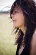 beautiful woman having fun in the wind beautiful woman having fun in the wind