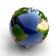 Miniature real Earth